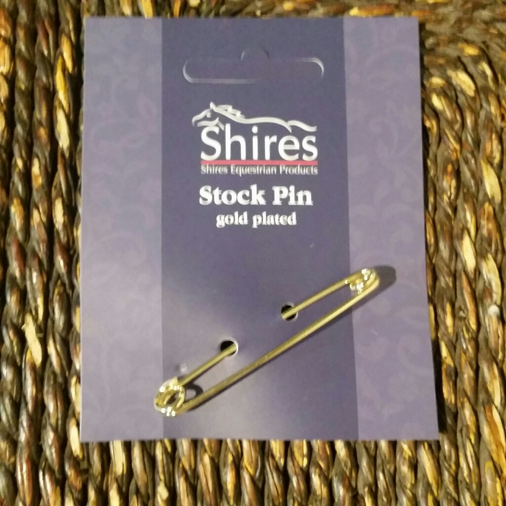 NIB Shires Equestrian Gold Plated Stock Pi…
